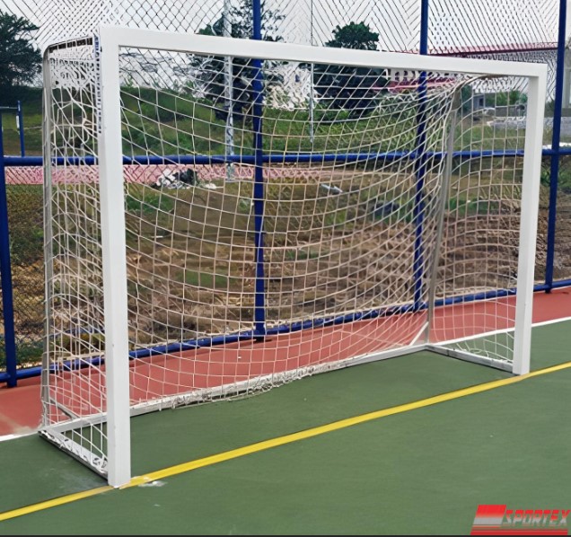 Aluminium Futsal Goal Post White