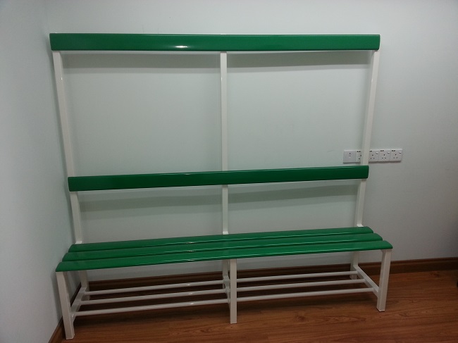 Aluminium Locker Bench 'Aluex' Green