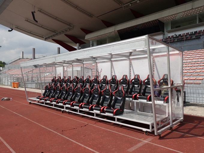 Aluminium Player Reserve Bench