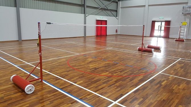 Badminton Post and Mat